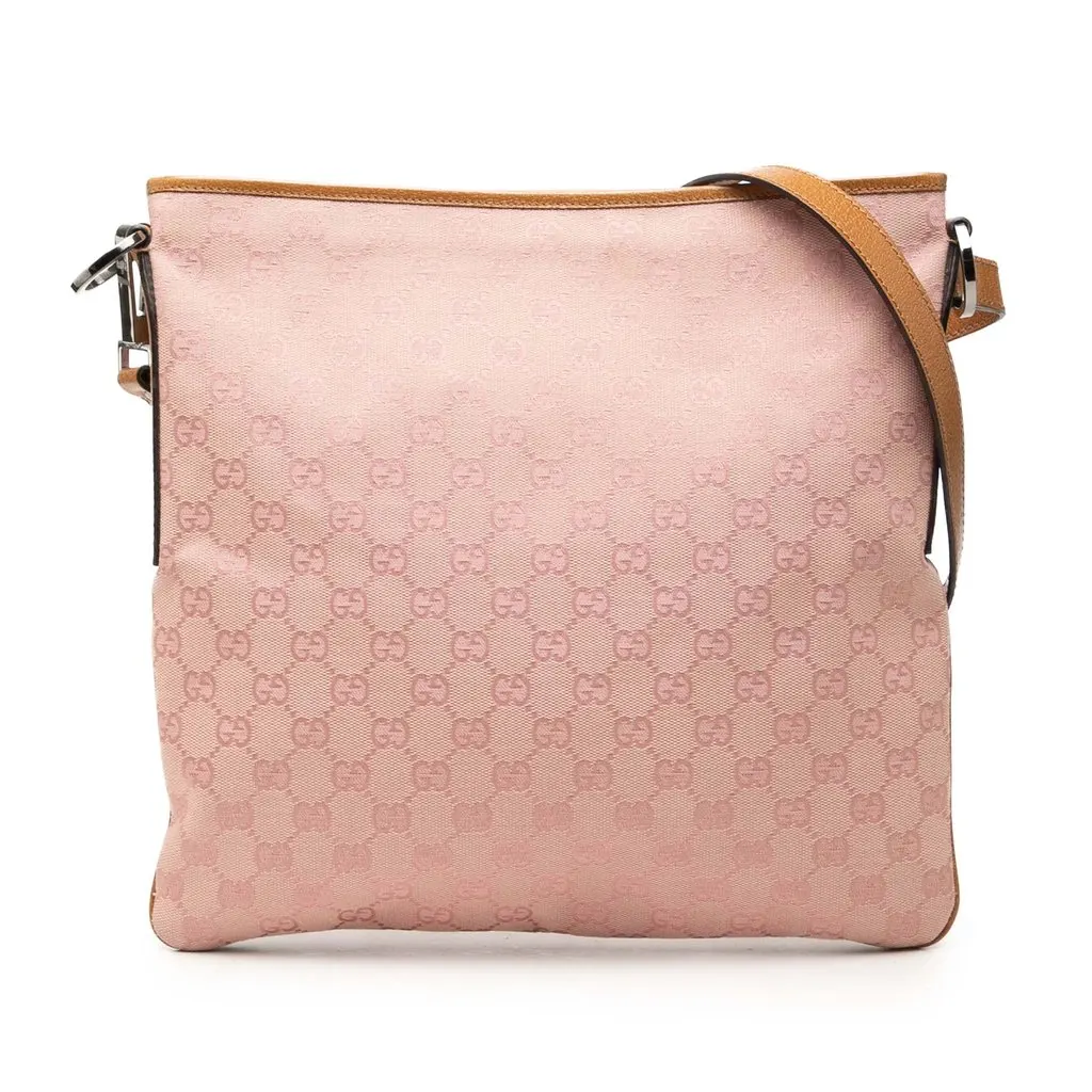 Gucci GG Canvas Crossbody Pink Very good - Front View