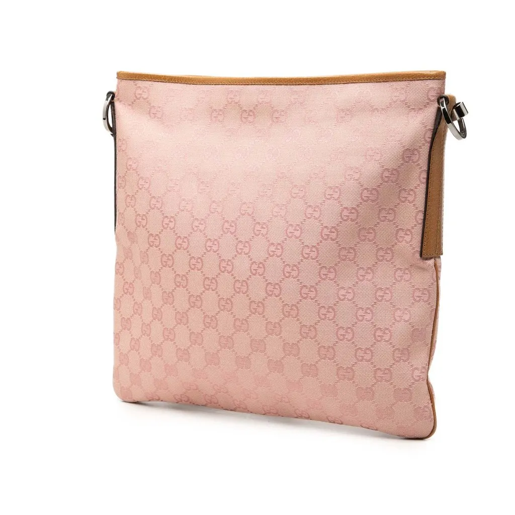 Gucci GG Canvas Crossbody Pink Very good - Back View