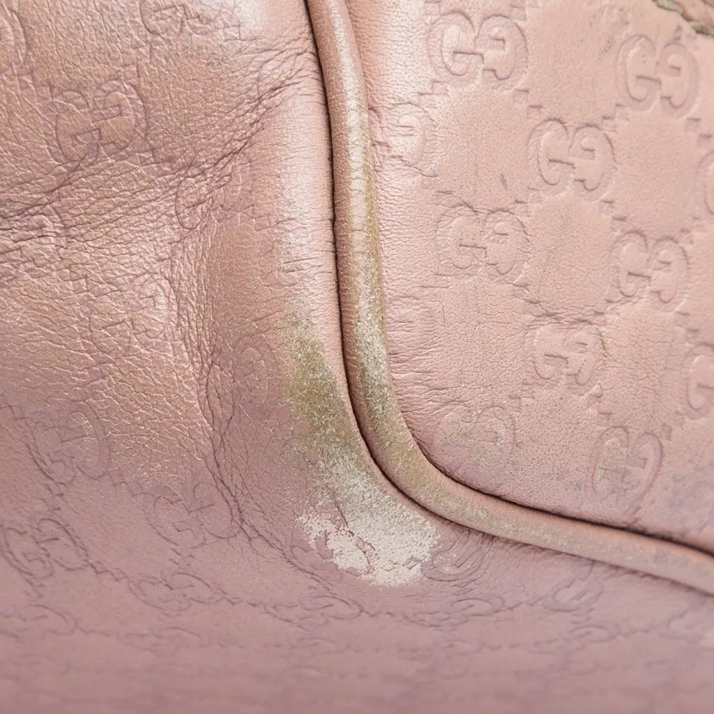 Gucci Small Guccissima Bree Satchel Pink Leather Very good - Box View