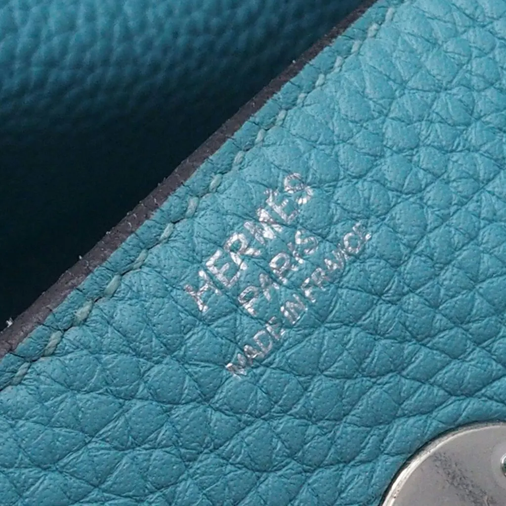 Hermès Clemence Lindy 30 Blue Leather Very good - Box View