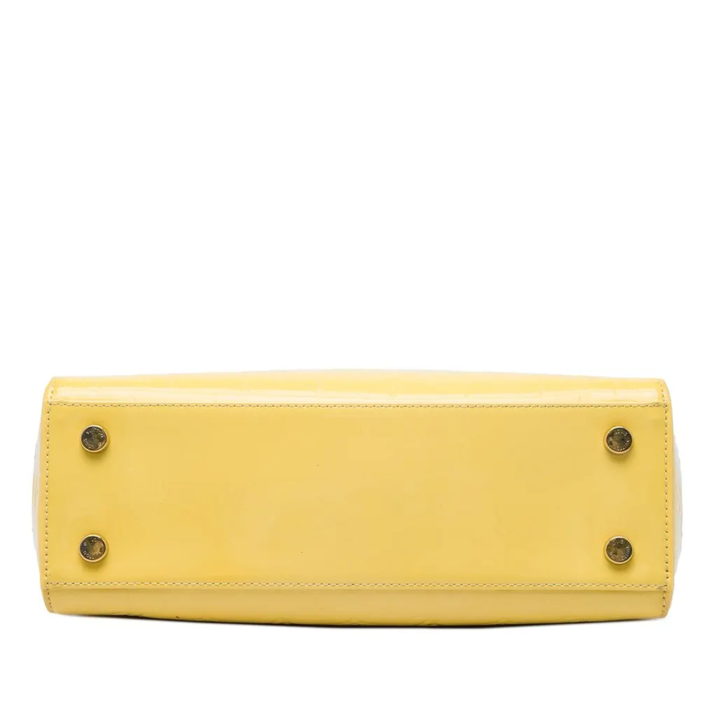 Louis Vuitton Monogram Vernis Brea MM Yellow Leather Very good - Inside View