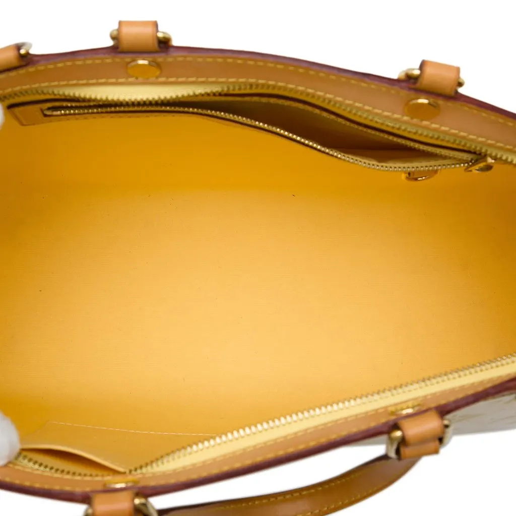 Louis Vuitton Monogram Vernis Brea MM Yellow Leather Very good - Model View