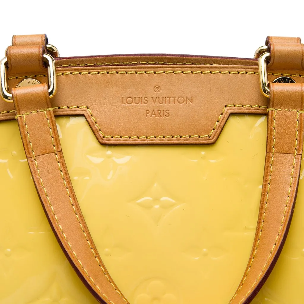 Louis Vuitton Monogram Vernis Brea MM Yellow Leather Very good - Box View