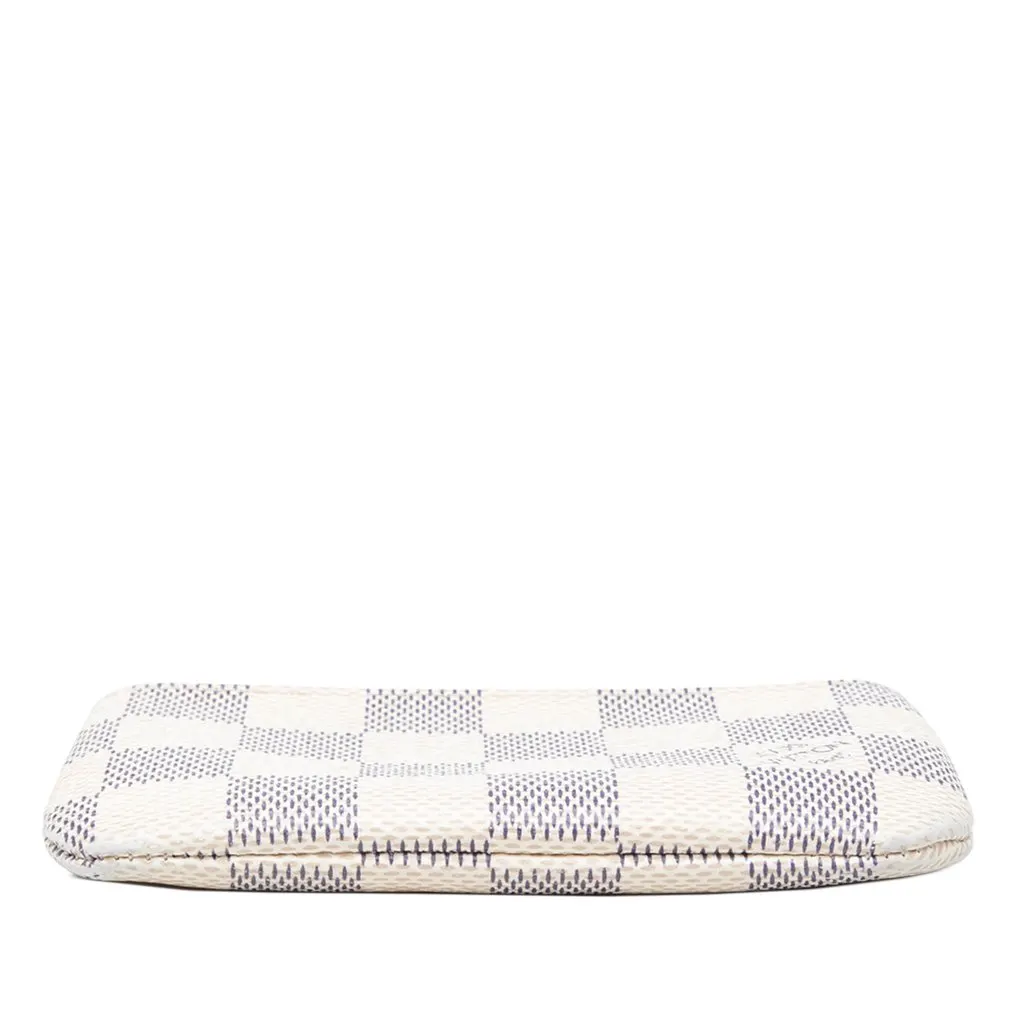 Louis Vuitton Damier Azur Pochette Cles White Canvas Very good - Inside View