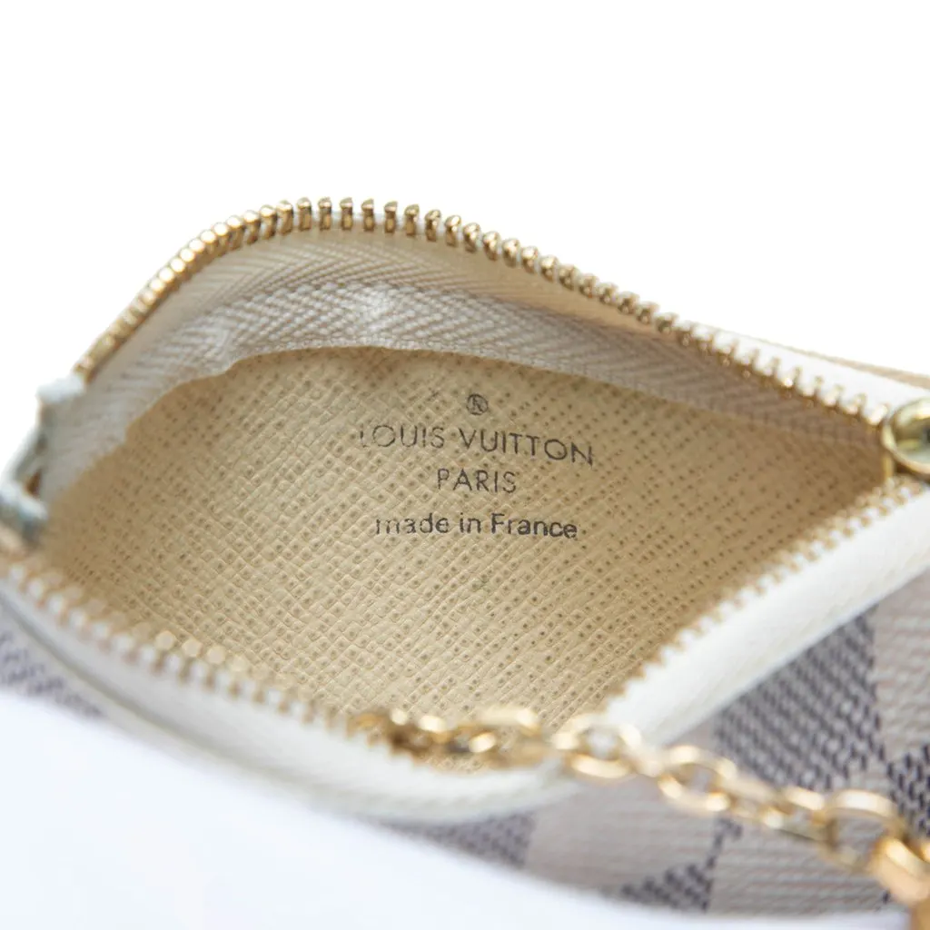 Louis Vuitton Damier Azur Pochette Cles White Canvas Very good - Box View