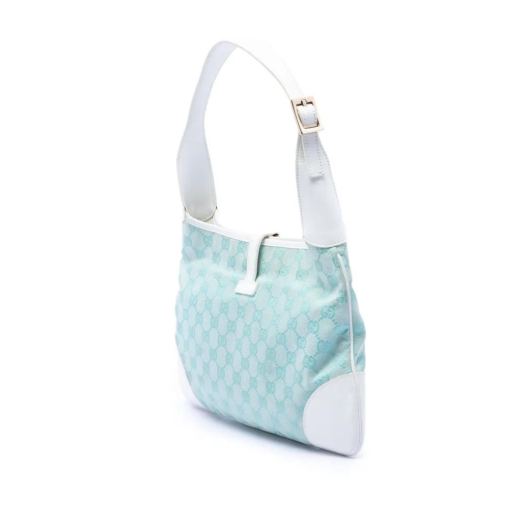 Gucci GG Canvas Jackie Hobo Blue Very good - Back View