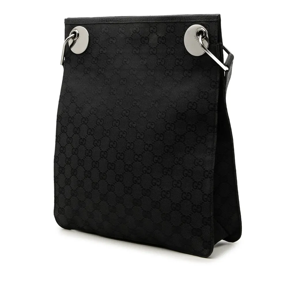 Gucci GG Canvas Eclipse Crossbody Black Very good - Back View