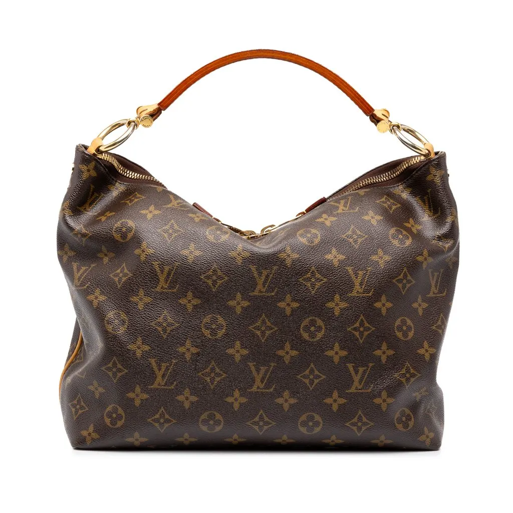 Louis Vuitton Monogram Sully PM Brown Canvas Good - Front View