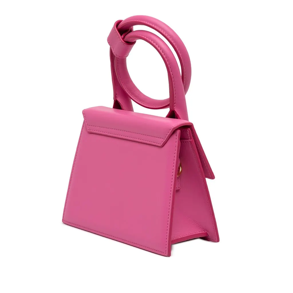 Jacquemus Leather Le Chiquito Noeud Pink Leather Very good - Back View