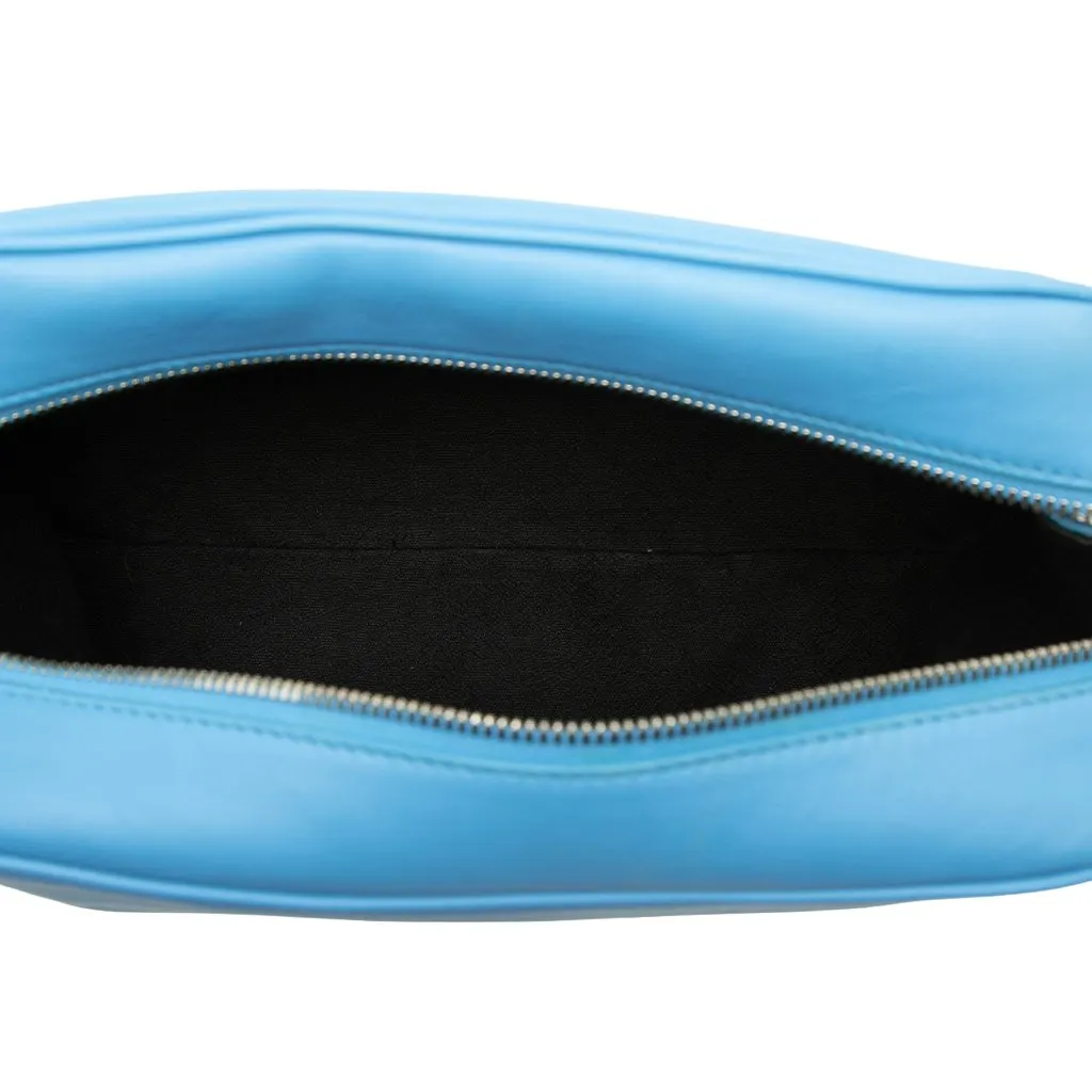 Bottega Veneta Leather Clutch Blue Leather Very good - Model View