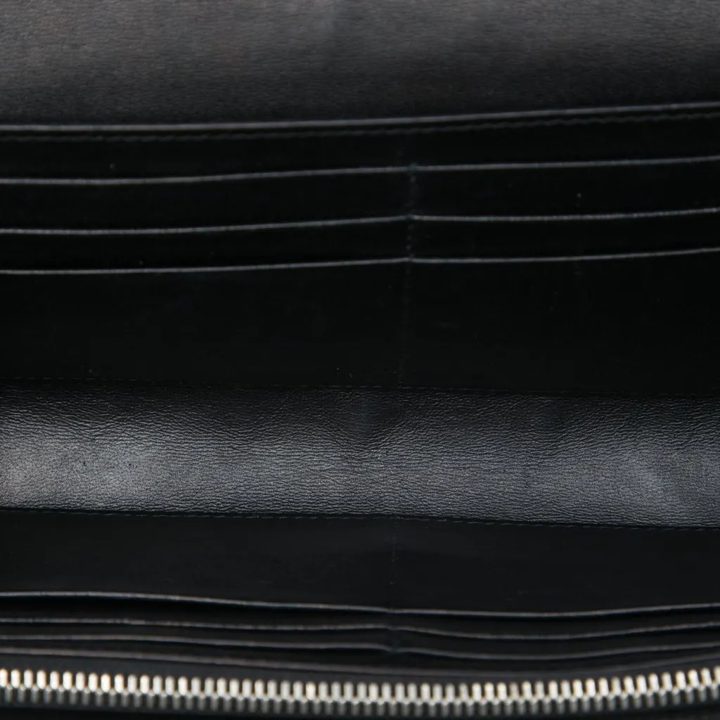 Dior Grained Calfskin Diorama Croisiere Wallet on Chain Black Leather Very good - Model View