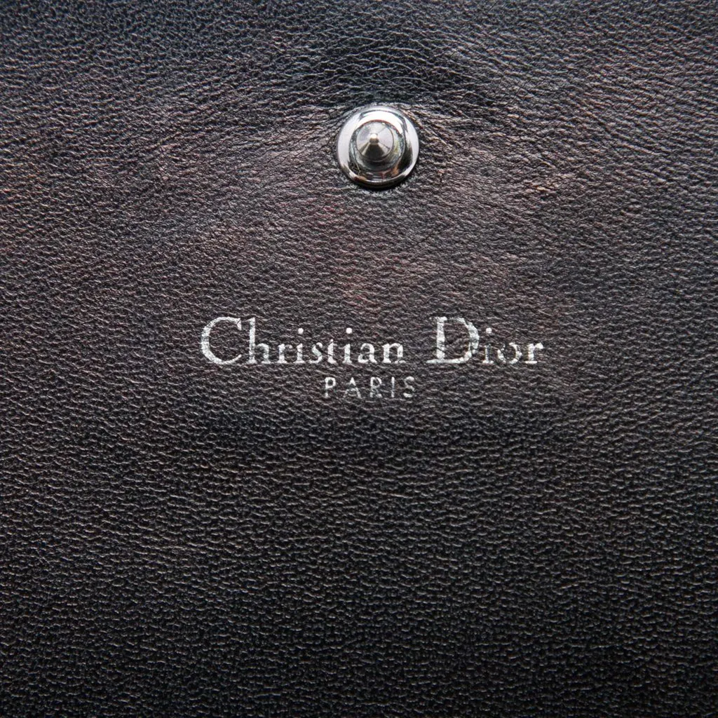 Dior Grained Calfskin Diorama Croisiere Wallet on Chain Black Leather Very good - Box View
