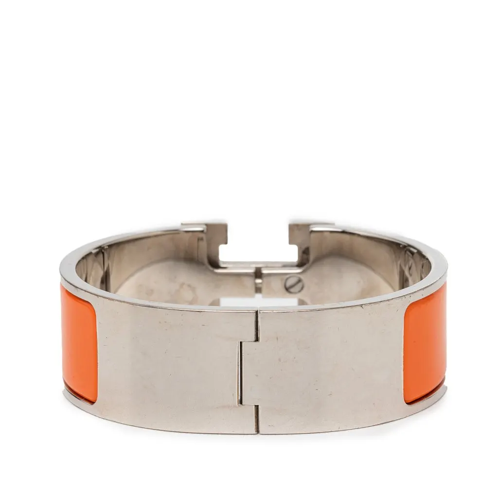 Hermès Wide Enamel Clic Clac H Bracelet PM Red Metal Very good - Inside View