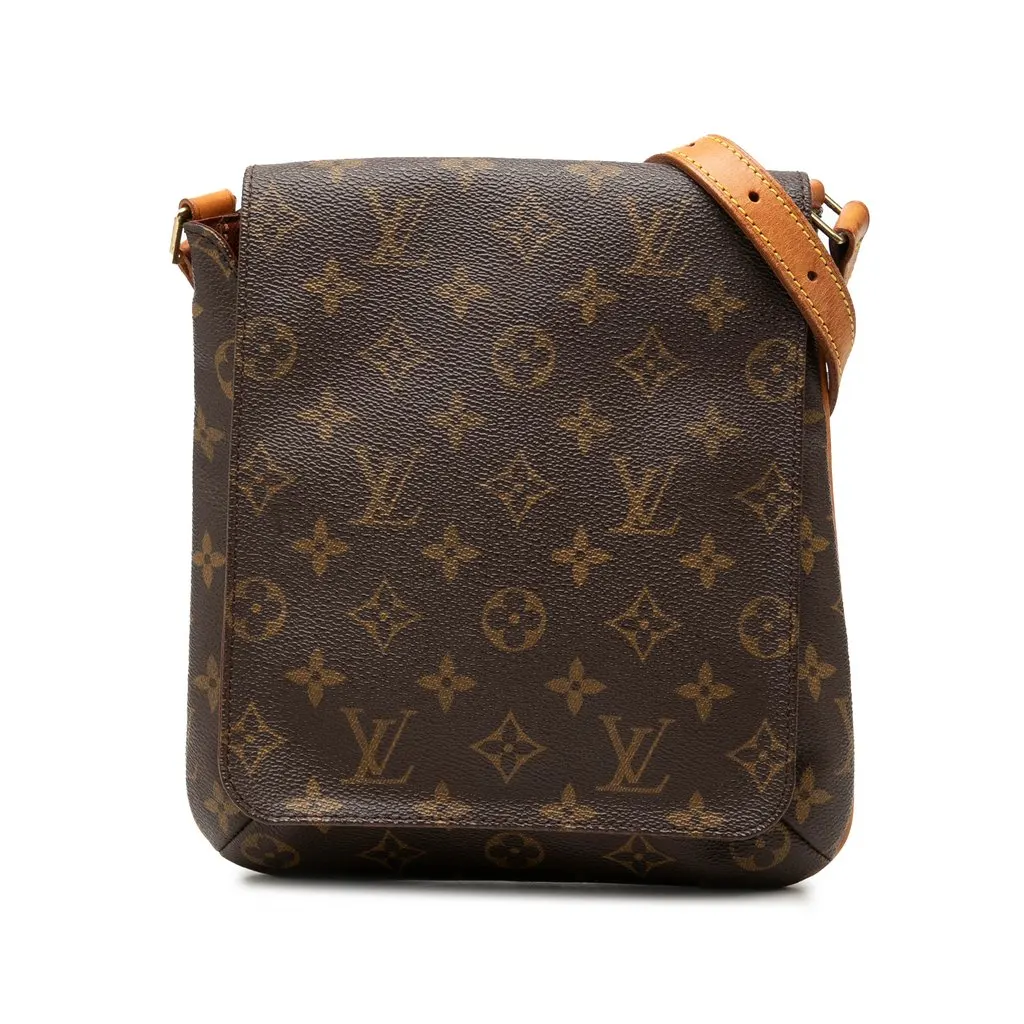 Louis Vuitton Monogram Musette Salsa PM Short Strap Brown Canvas Good - Front View