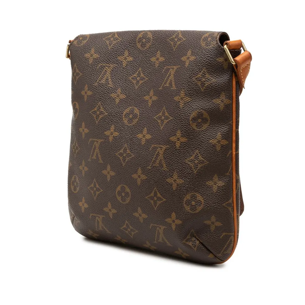 Louis Vuitton Monogram Musette Salsa PM Short Strap Brown Canvas Good - Back View