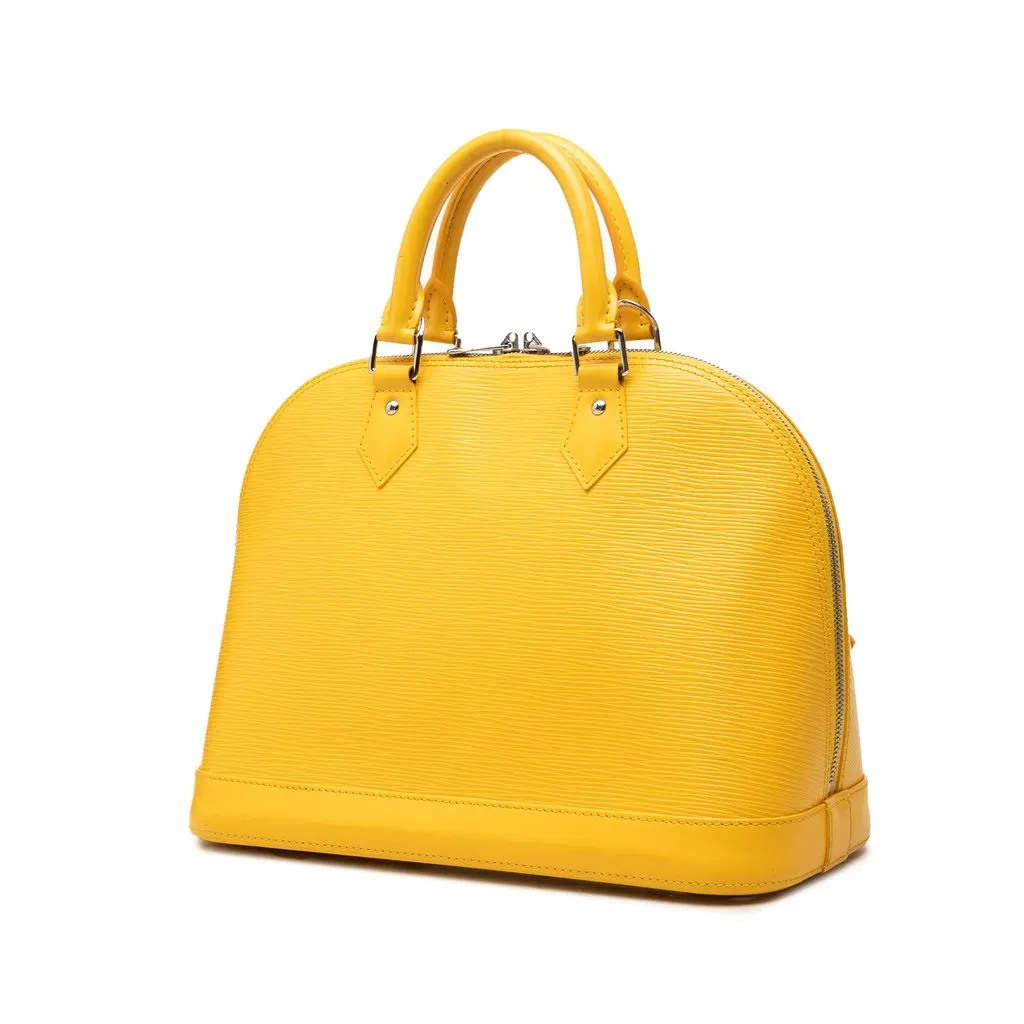 Louis Vuitton Epi Alma PM Yellow Leather Very good - Back View