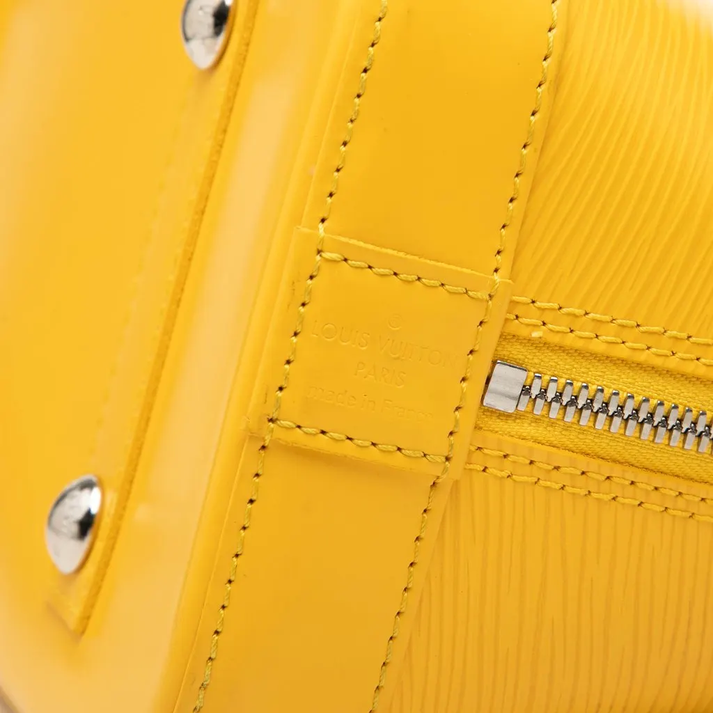 Louis Vuitton Epi Alma PM Yellow Leather Very good - Box View