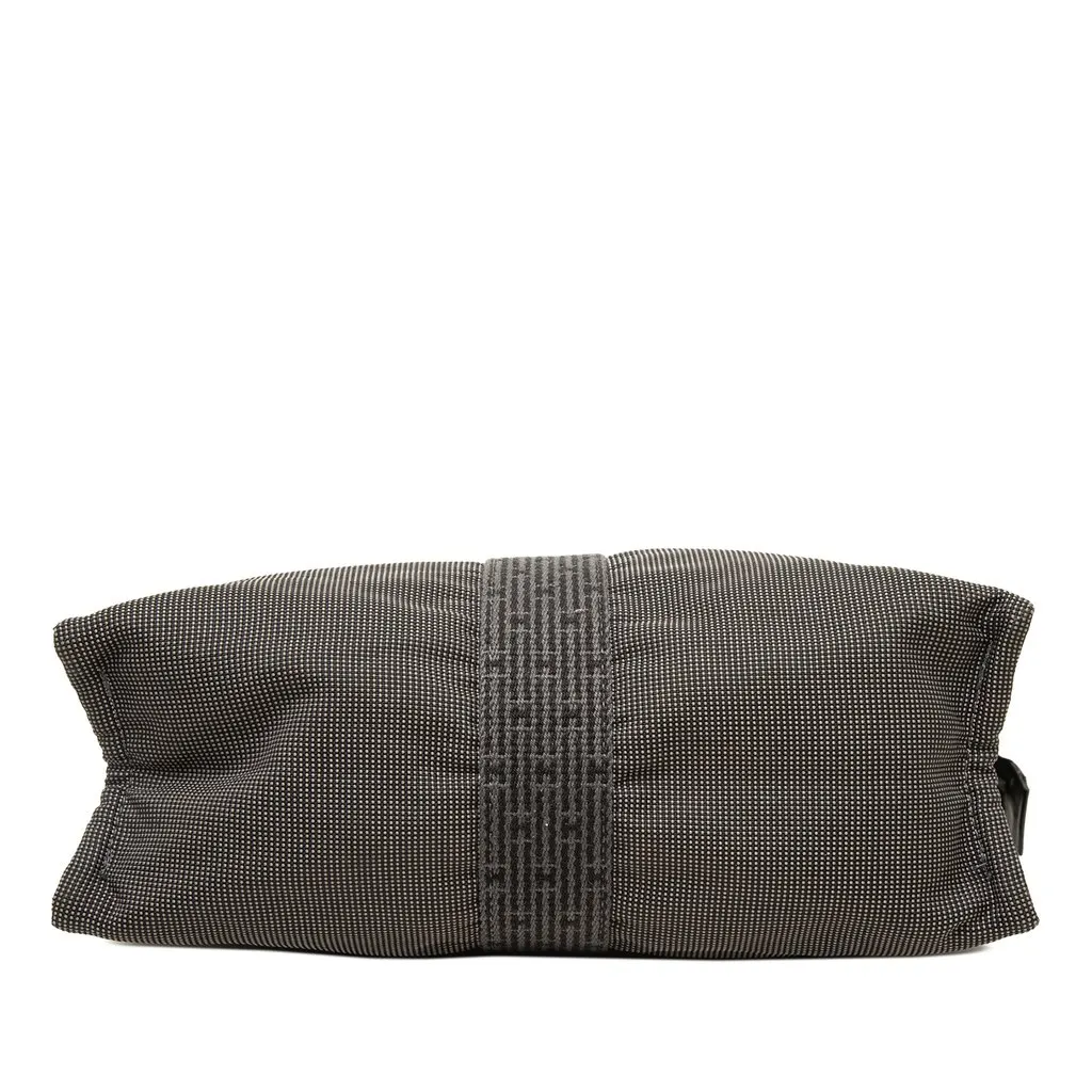 Hermès Canvas Herline Clutch Grey Canvas Good - Inside View
