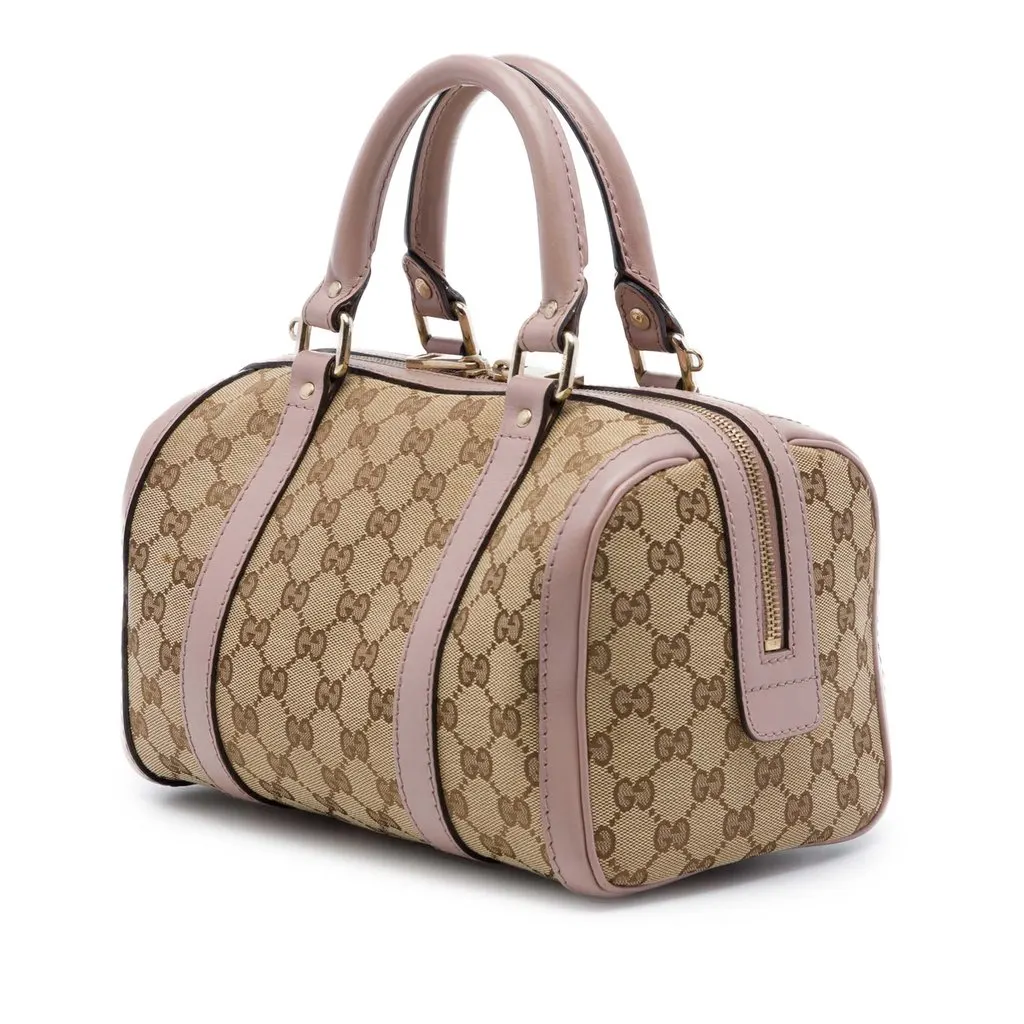 Gucci Small GG Canvas Joy Boston Bag Beige Very good - Back View