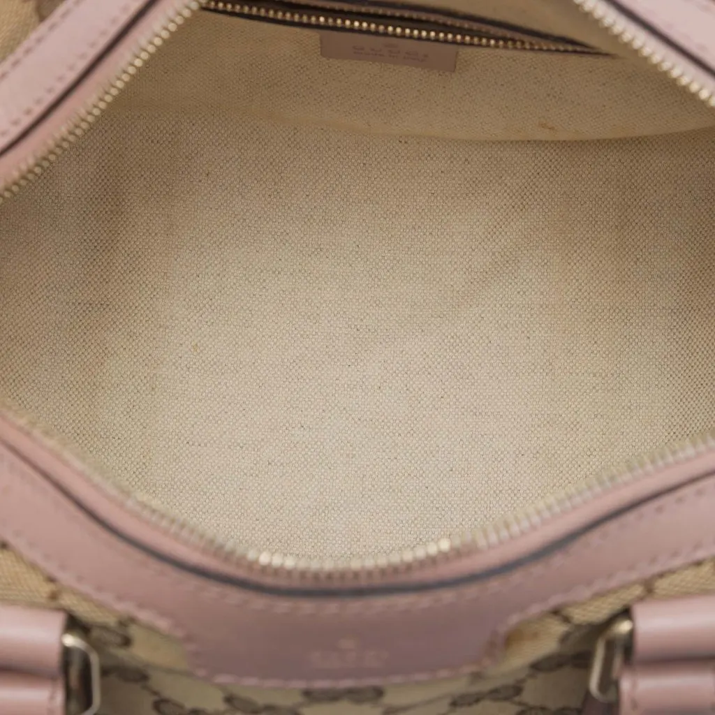 Gucci Small GG Canvas Joy Boston Bag Beige Very good - Model View