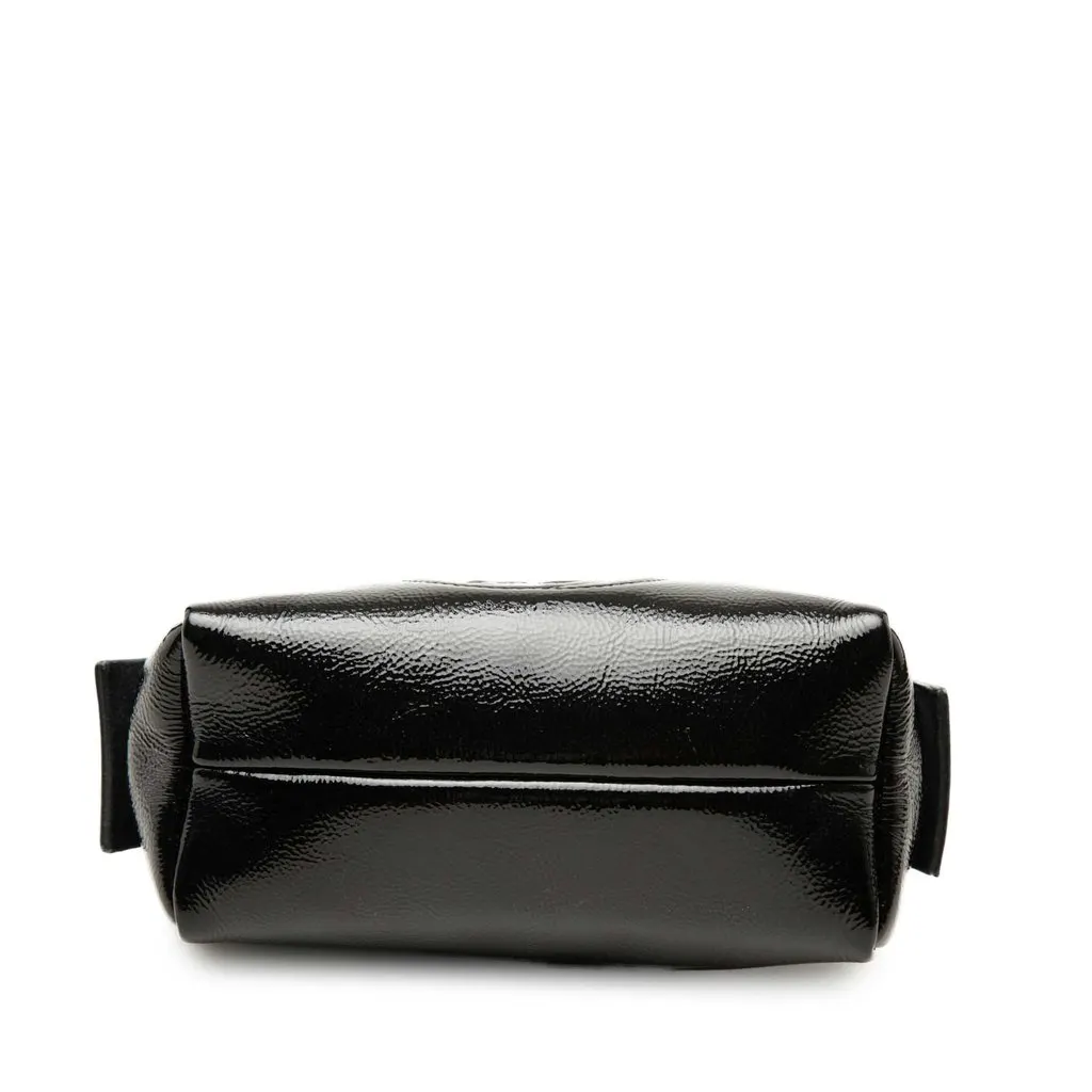 Gucci Patent Soho Cosmetic Pouch Black Leather Very good - Inside View