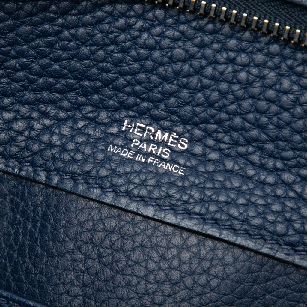Hermès Clemence Atlas 35 Blue Leather Good - Box View