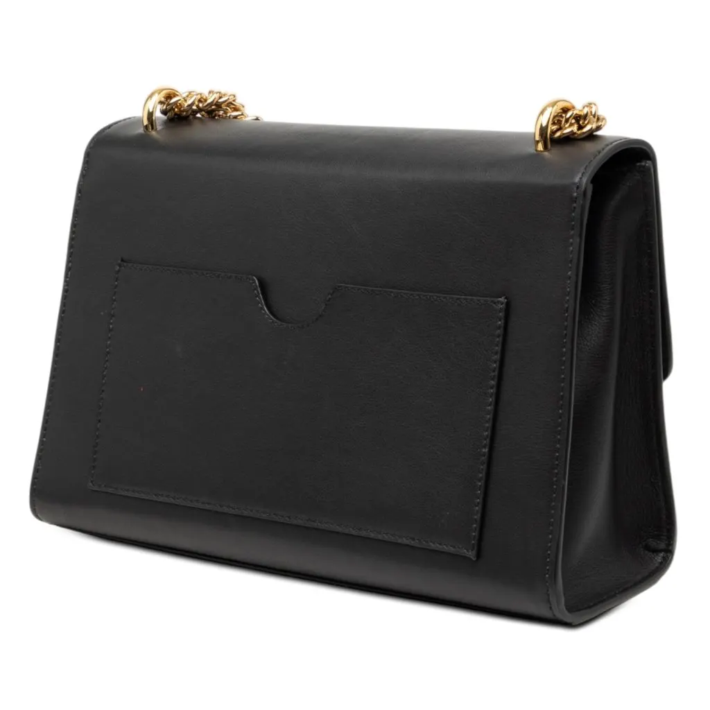 Gucci Medium Calfskin Padlock Shoulder Bag Black Leather Very good - Back View