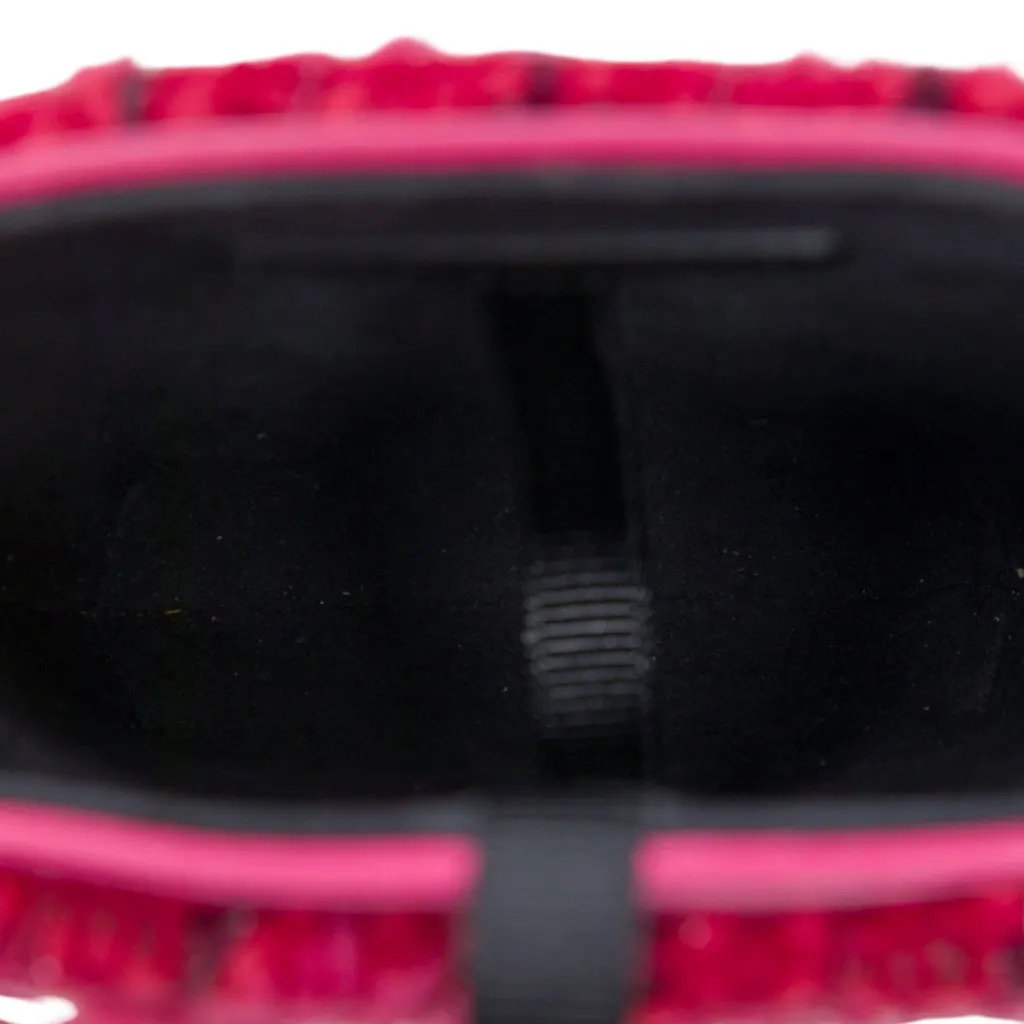 Chanel Tweed Chain Around Phone Holder Pink Tweed Very good - Model View
