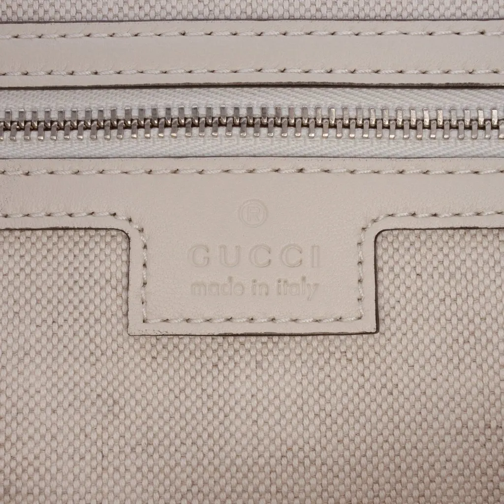 Gucci Large GG Matelasse Calfskin Tote White Leather Very good - Box View