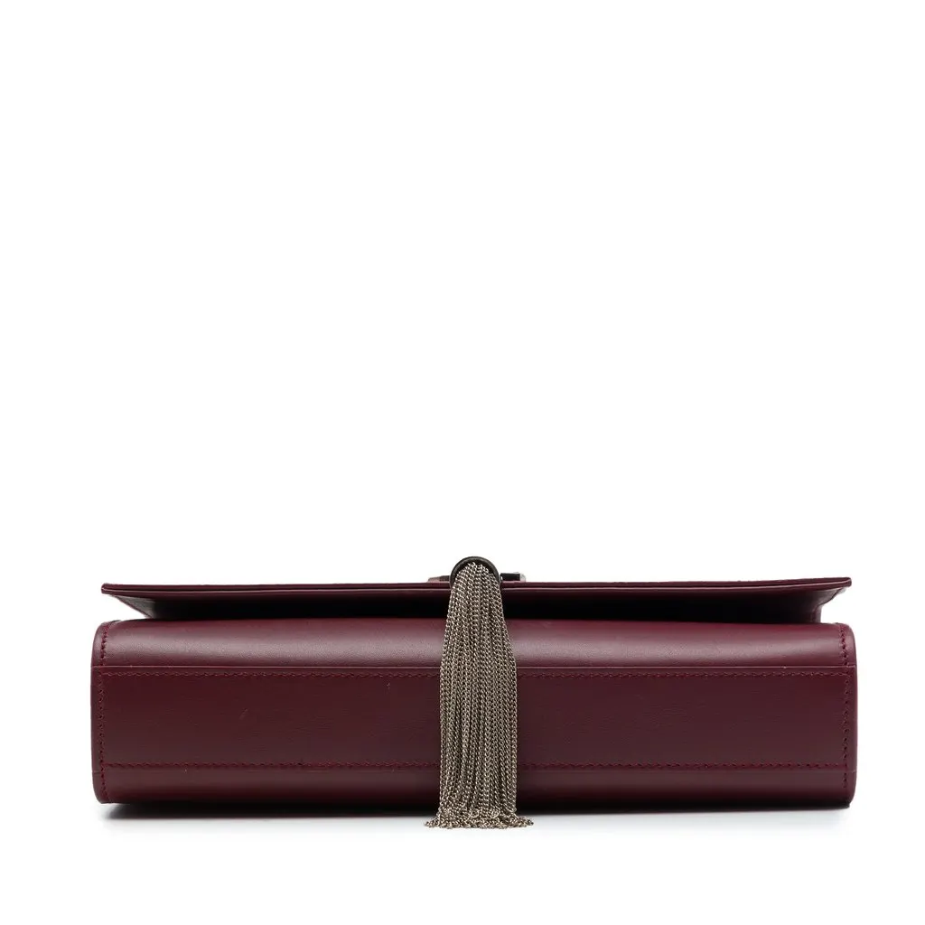 Saint Laurent Medium Smooth Calfskin Classic Monogram Kate Tassel Crossbody Red Leather Very good - Inside View