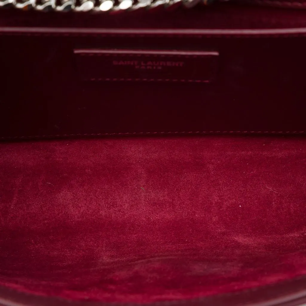 Saint Laurent Medium Smooth Calfskin Classic Monogram Kate Tassel Crossbody Red Leather Very good - Model View