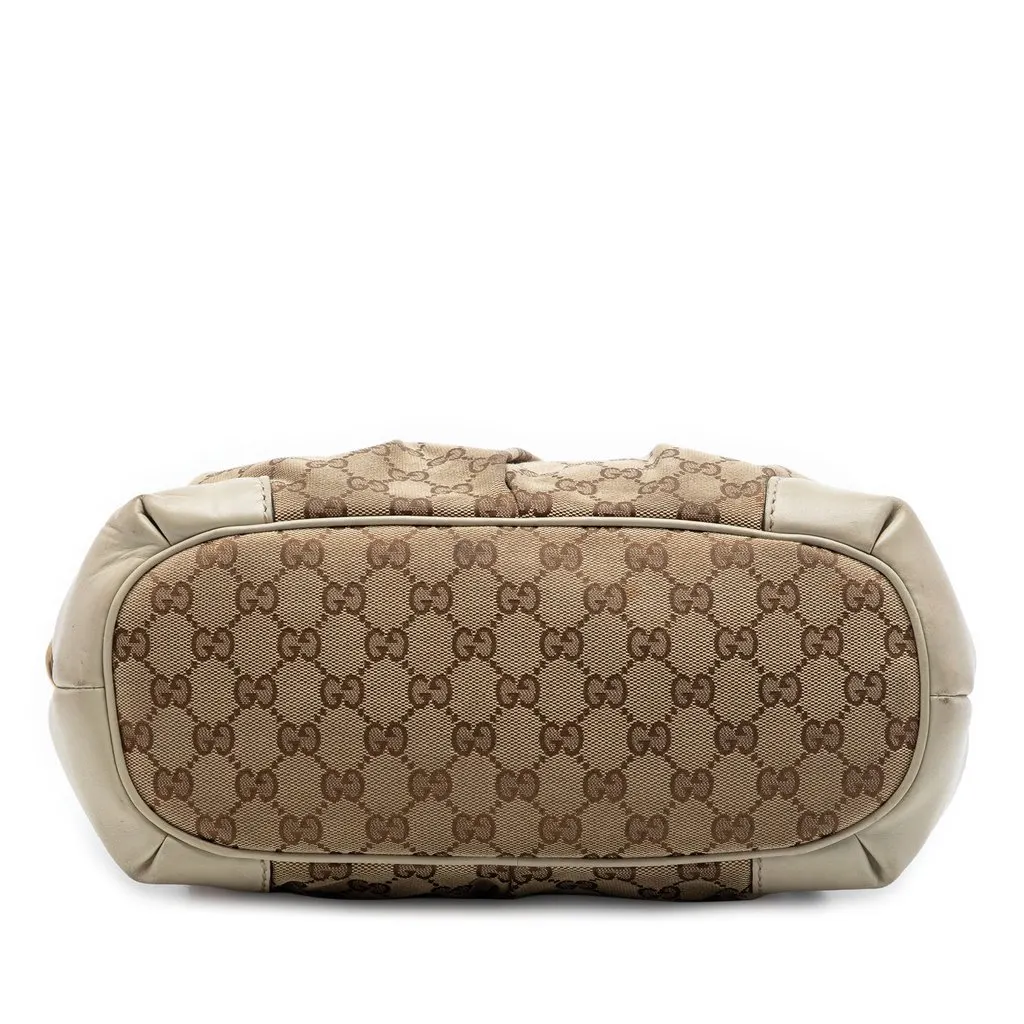 Gucci GG Canvas Sukey Satchel Beige Very good - Inside View