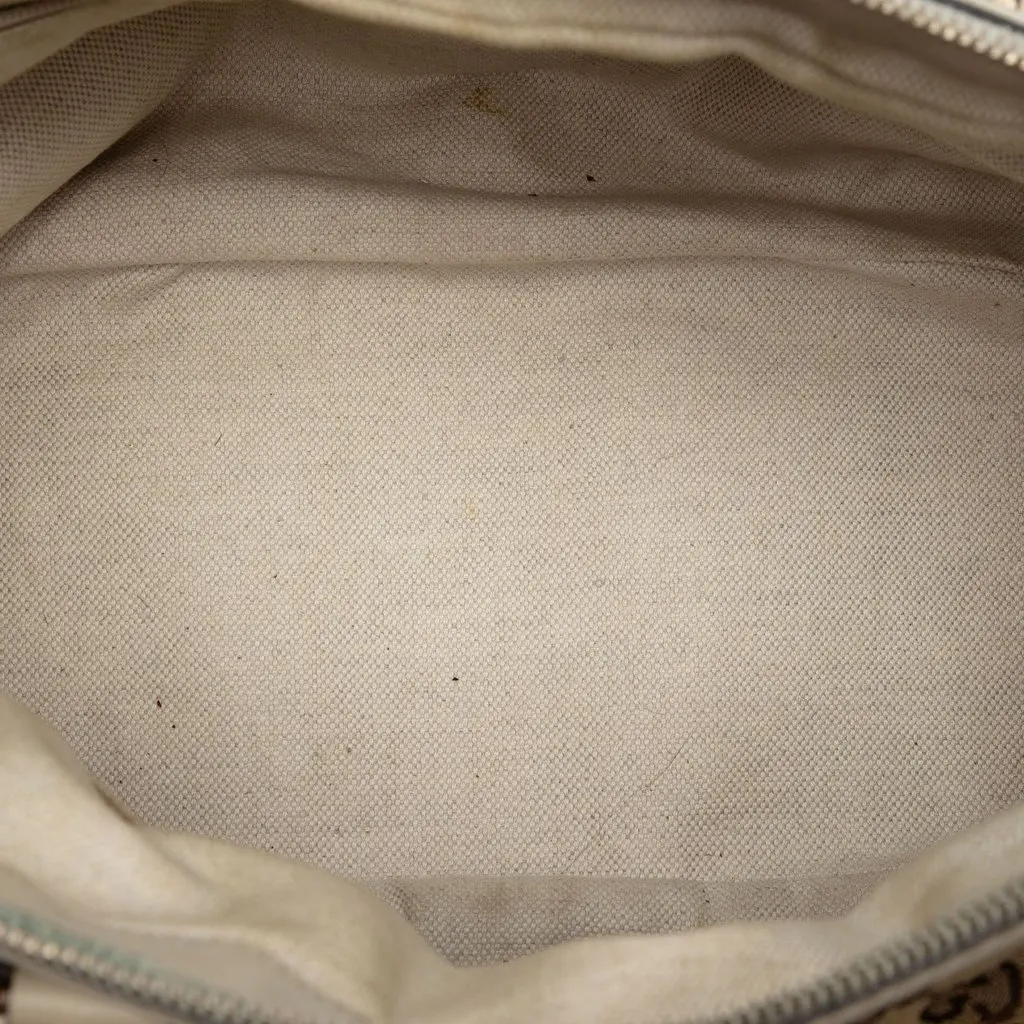 Gucci GG Canvas Sukey Satchel Beige Very good - Model View