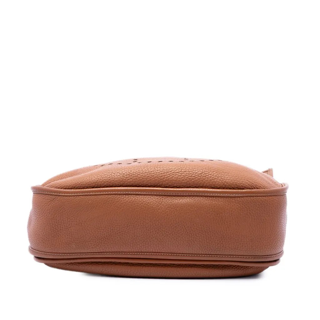 Hermès Clemence Evelyne III 33 Brown Leather Good - Inside View