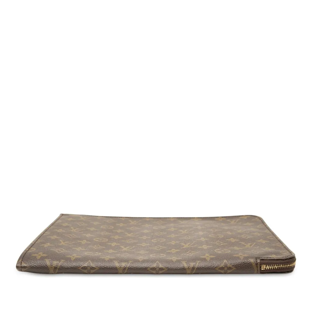 Louis Vuitton Monogram Poche Documents Portfolio 30 Brown Canvas Very good - Inside View