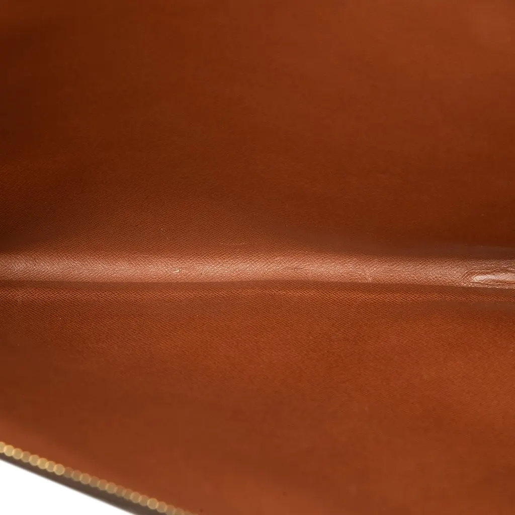 Louis Vuitton Monogram Poche Documents Portfolio 30 Brown Canvas Very good - Model View
