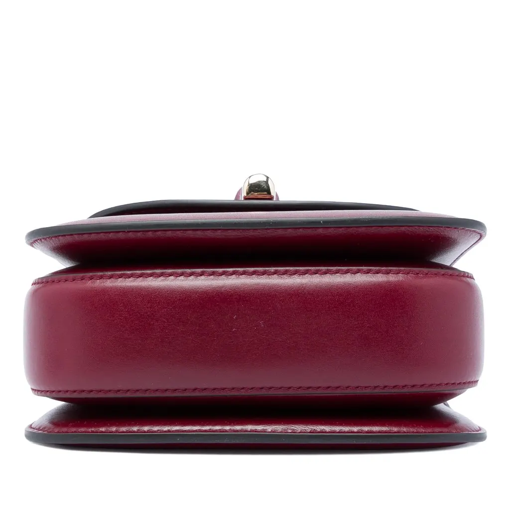 Gucci Mini Calfskin Bamboo Night Red Leather Very good - Inside View