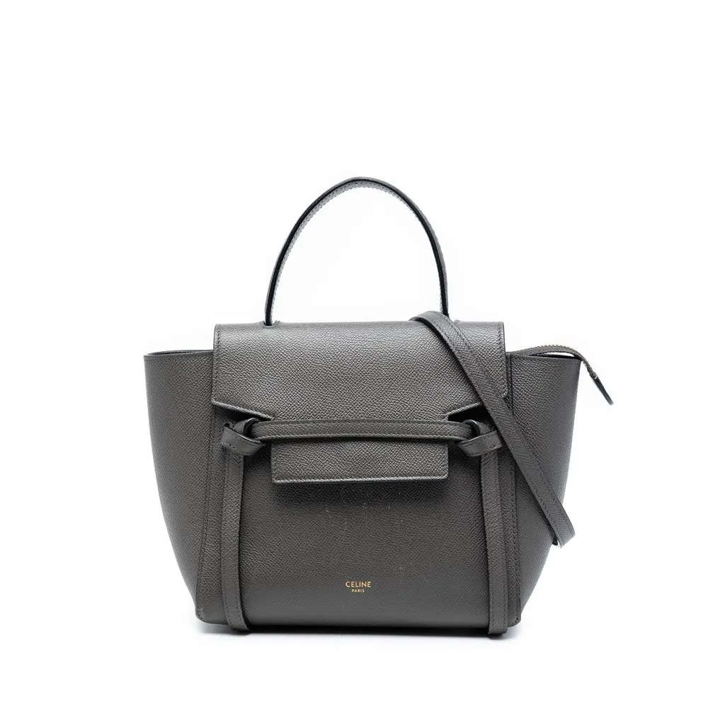 Celine Nano Grained Calfskin Belt Bag MultiColor Leather Very good - Front View