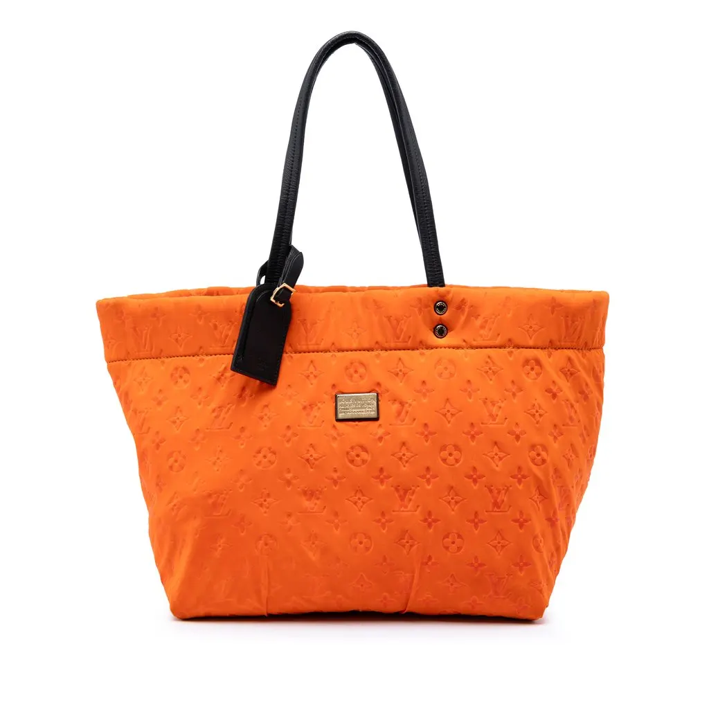 Louis Vuitton Monogram Embossed Neoprene Scuba MM Orange Very good - Front View