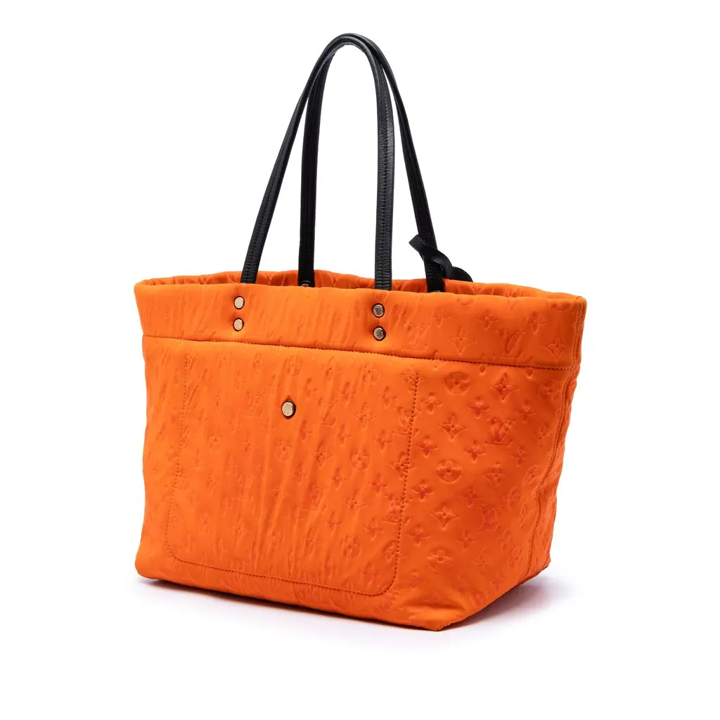 Louis Vuitton Monogram Embossed Neoprene Scuba MM Orange Very good - Back View