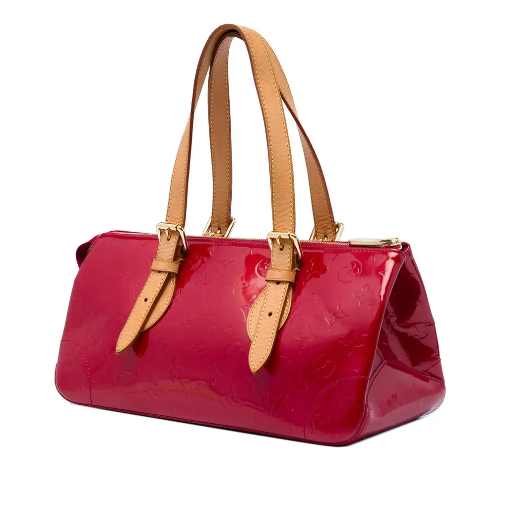 Louis Vuitton Monogram Vernis Rosewood Avenue Red Leather Very good - Back View