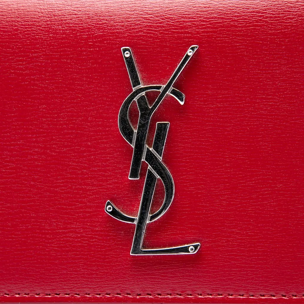 Saint Laurent Medium Calfskin Monogram Sunset Crossbody Red Leather Very good - Box View