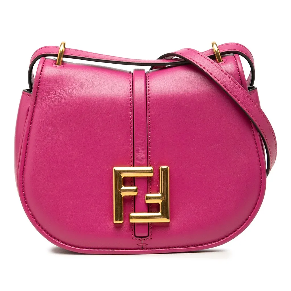 Fendi Mini Leather C mon Crossbody Pink Leather Very good - Front View