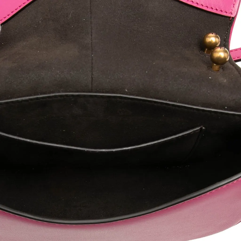 Fendi Mini Leather C mon Crossbody Pink Leather Very good - Model View