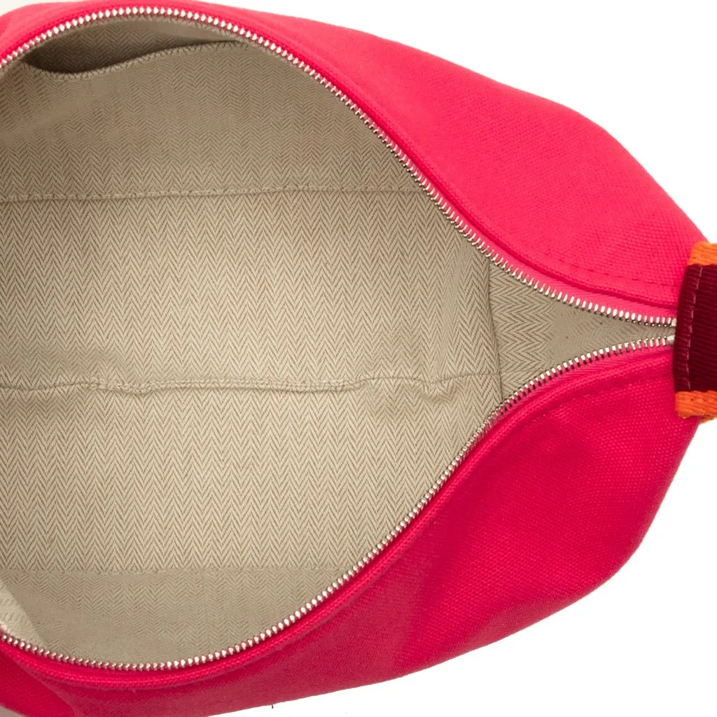 Hermès Small Toile Bride A Brac Case Pink Canvas Very good - Model View