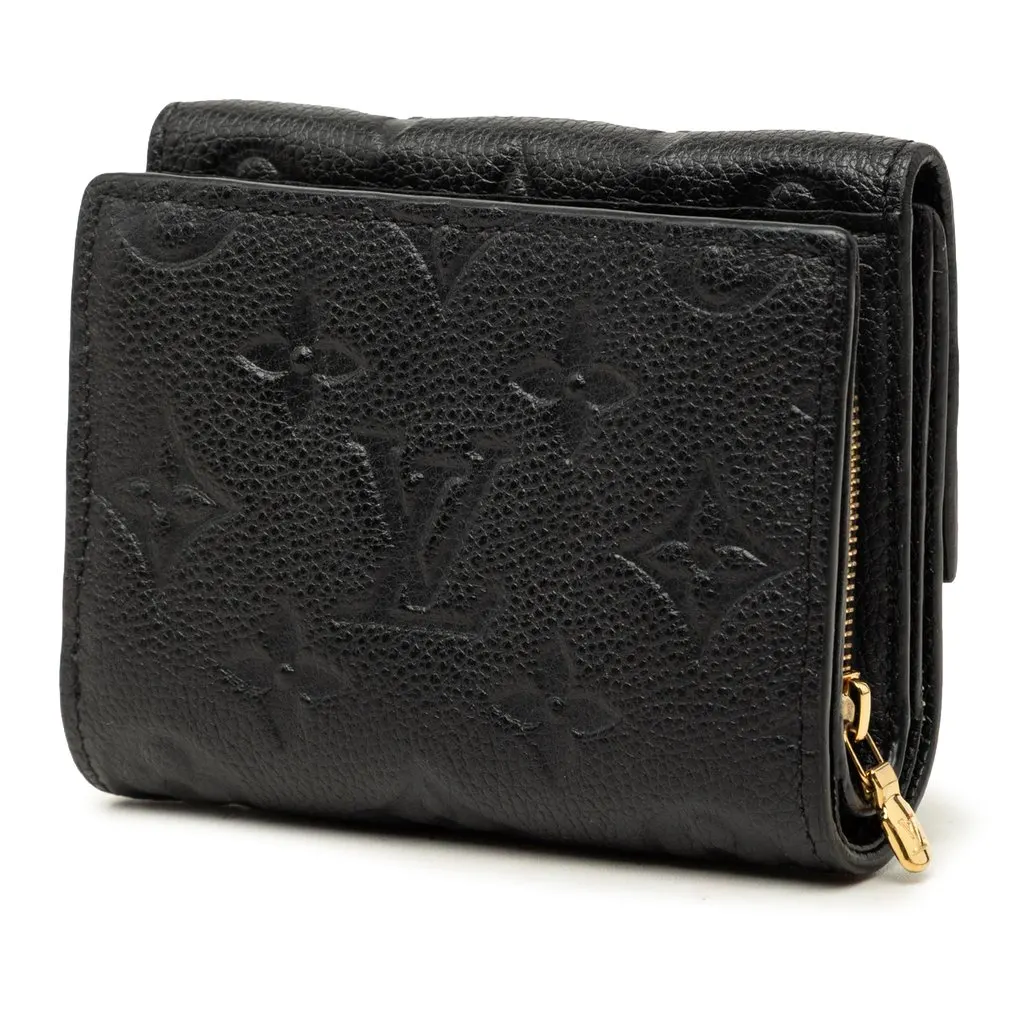 Louis Vuitton Monogram Empreinte Metis Compact Wallet Black Leather Good - Back View