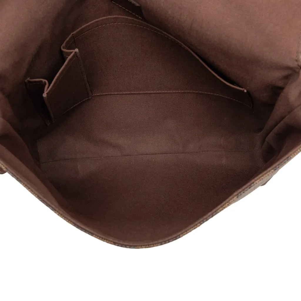 Louis Vuitton Damier Ebene Brooklyn MM Brown Very good - Model View