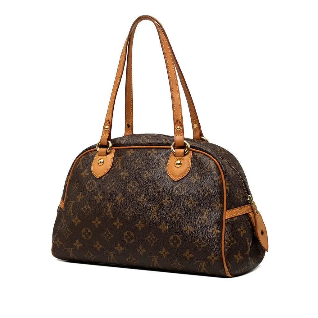 Louis Vuitton Monogram Montorgueil PM Brown Very good - Back View