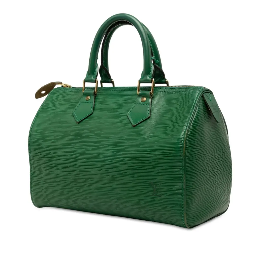 Louis Vuitton Epi Speedy 25 Green Leather Very good - Back View