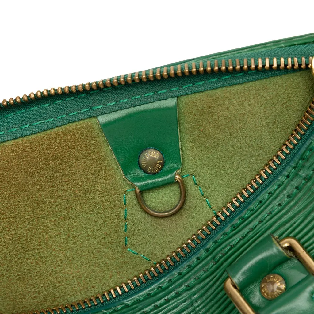 Louis Vuitton Epi Speedy 25 Green Leather Very good - Box View